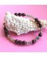 Bracelet en Grenat et en Labradorite