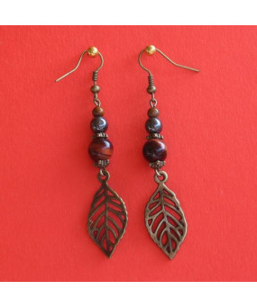 Boucles d'oreilles Feuilles...