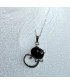 Pendentif Chat en Agate noire
