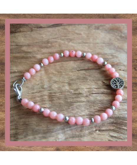 Bracelet Arbre de vie en Rhodochrosite