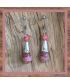 Boucles d'oreilles en Rhodochrosite