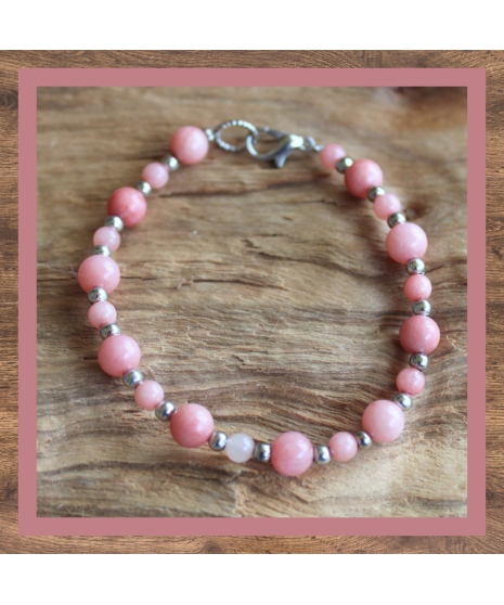Bracelet en Rhodochrosite