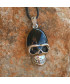 Pendentif Tête de mort en Agate noire