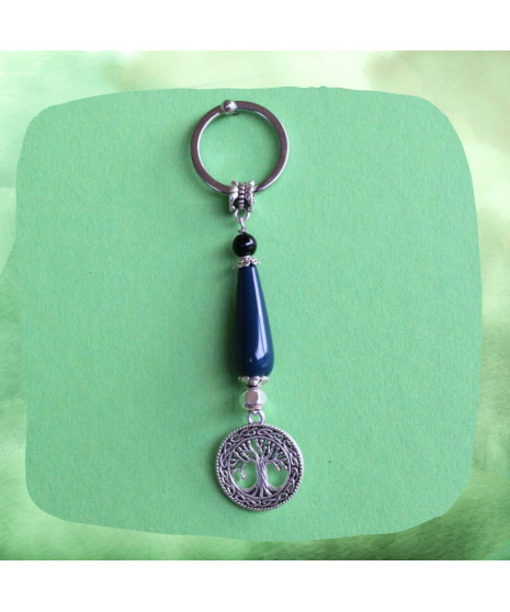 Porte-Clefs Arbre de vie en Agate