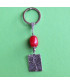 Porte-Clefs Arbre de vie en Jade rouge