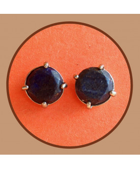 Boucles d'oreilles clous en Lapis Lazuli