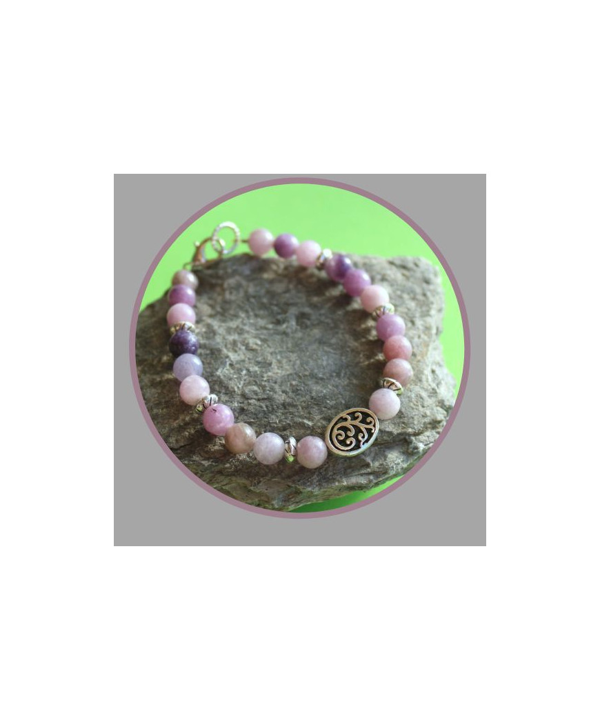 Bracelet en Lépidolite