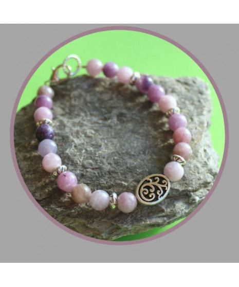 Bracelet en Lépidolite