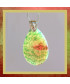 Pendentif Agate vert et violet