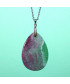 Pendentif Agate vert et violet