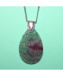 Pendentif Agate vert et violet