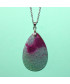 Pendentif Agate vert et violet