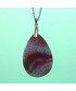 Pendentif Agate vert et violet