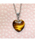 Pendentif Cœur en  Œil de tigre