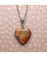 Pendentif Cœur en Jaspe rouge