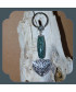 Porte-clefs Cœurs en Agate