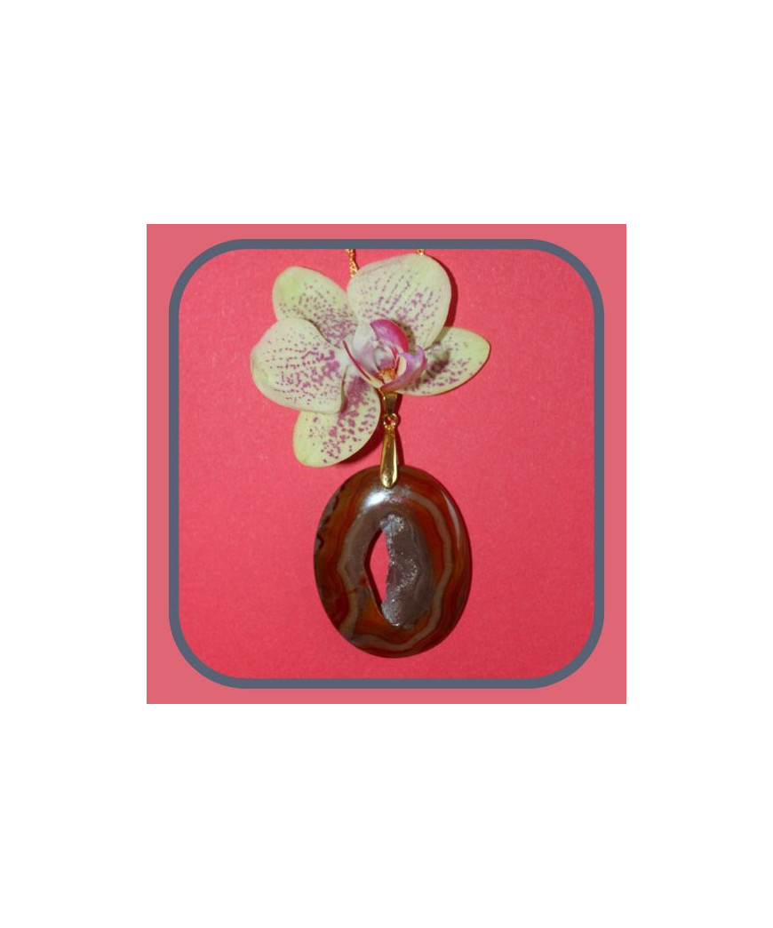 Pendentif Agate trouée