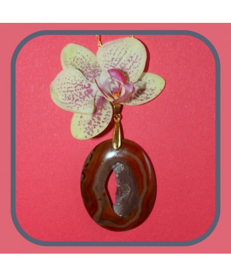 Pendentif Agate trouée
