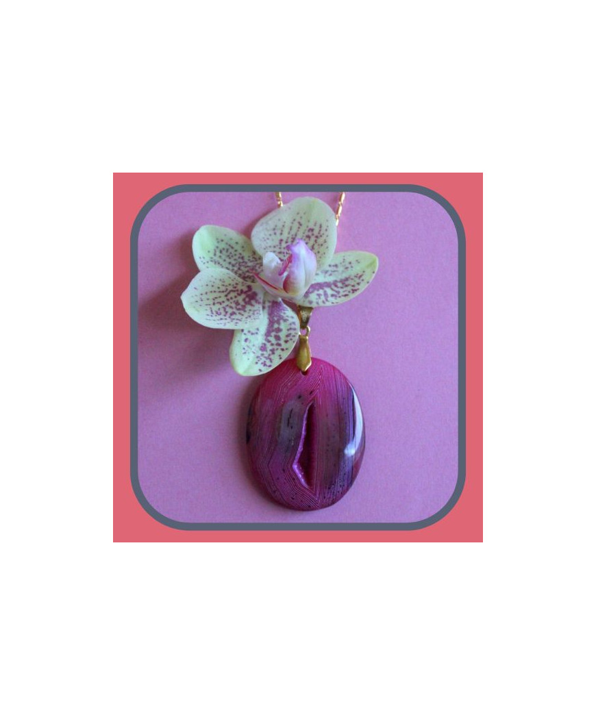Pendentif Agate trouée