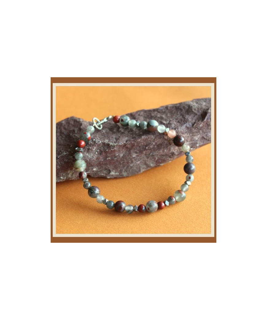Bracelet en Jaspe sanguin