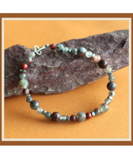 Bracelet en Jaspe sanguin