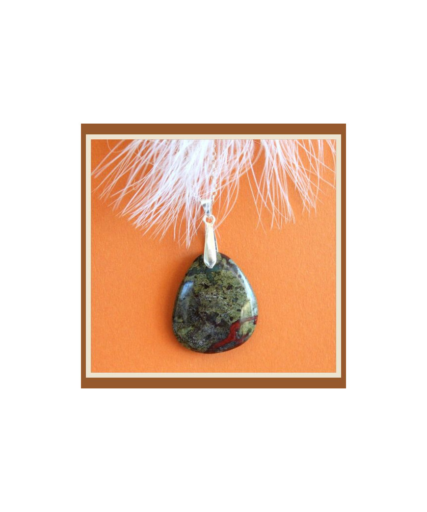 Pendentif en Jaspe sanguin