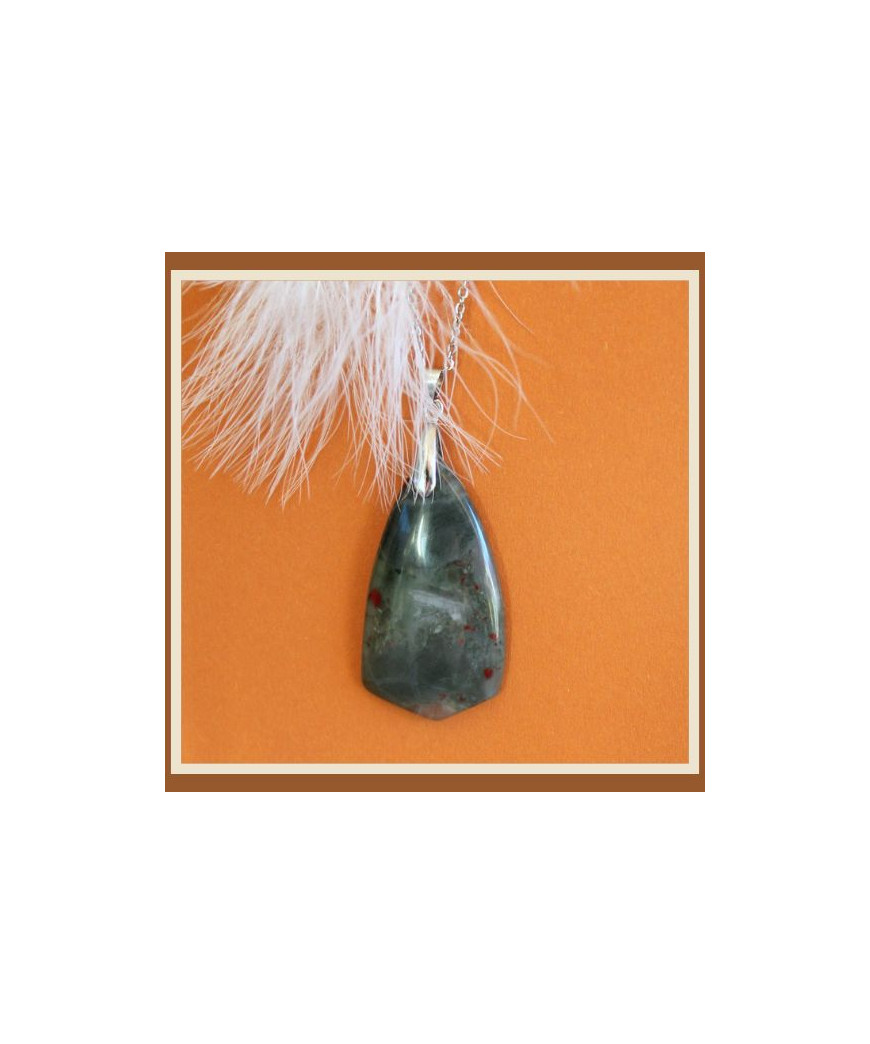Pendentif en Jaspe sanguin