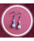 Boucles d'oreilles en Quartz rose