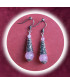 Boucles d'oreilles en Quartz rose