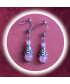 Boucles d'oreilles en Quartz rose