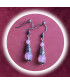 Boucles d'oreilles en Quartz rose