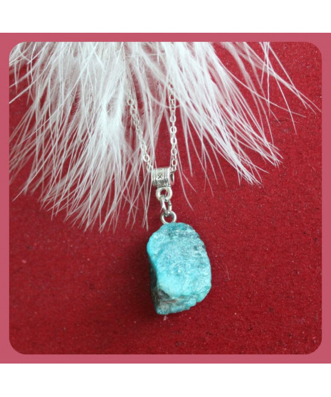 Pendentif en Pierre brute en Apatite