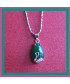 Pendentif Cygne en Jade vert