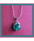 Pendentif Dauphin en Jade vert