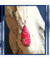 Pendentif Jaspe Sédiments d'Océan rose