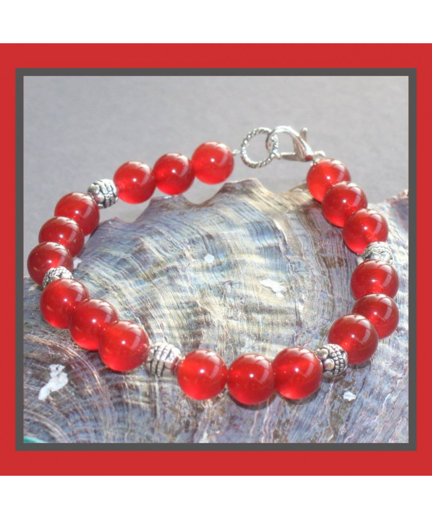 Bracelet en Cornaline