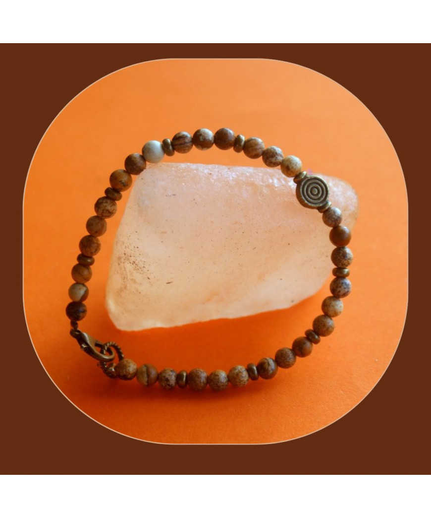 Bracelet  en Jaspe paysage