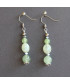 Boucles d'oreilles en Préhnite