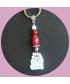 Porte-clefs Chien blanc