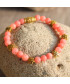 Bracelet Fleurs en Rhodochrosite