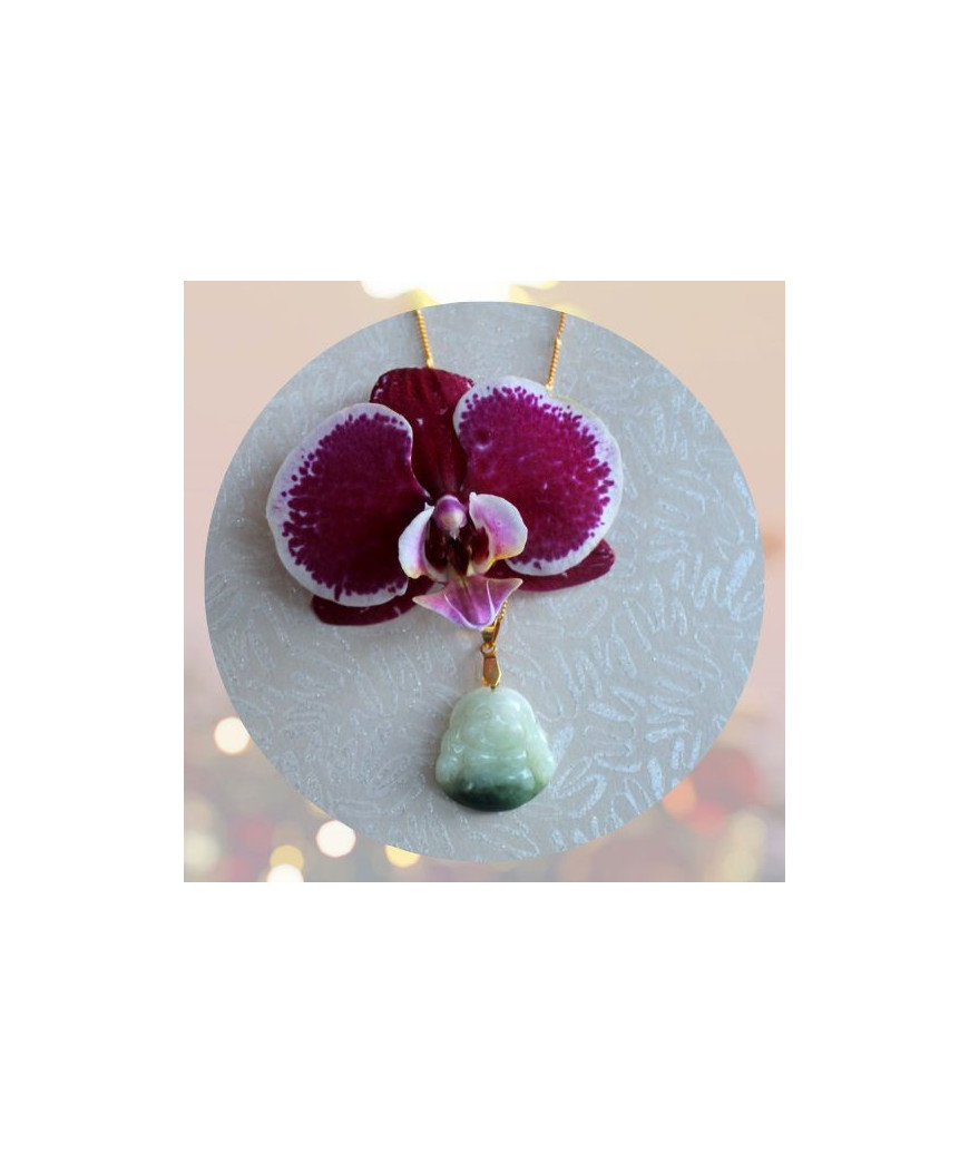 Pendentif Bouddha en Jade vert