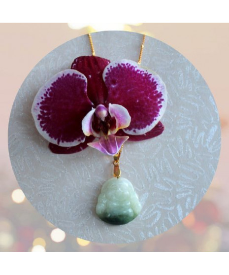 Pendentif Bouddha en Jade vert