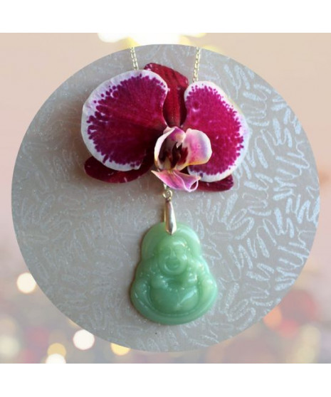 Pendentif Bouddha en Jade vert