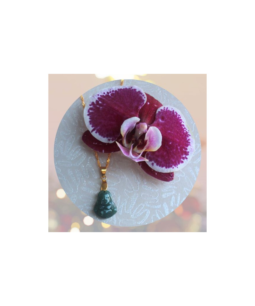 Pendentif Bouddha en Jade vert