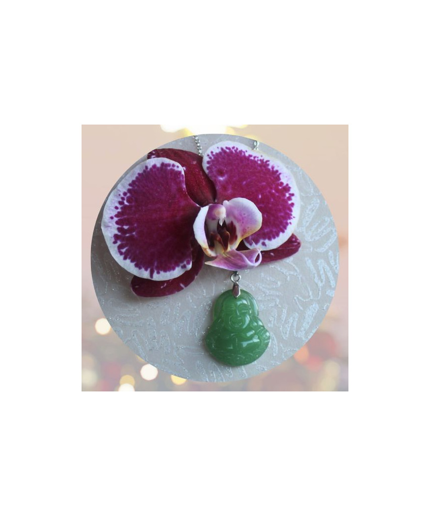 Pendentif Bouddha en Jade vert