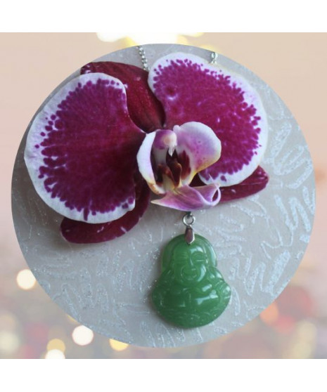 Pendentif Bouddha en Jade vert
