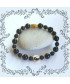 Bracelet Yin et Yang en Agate noire