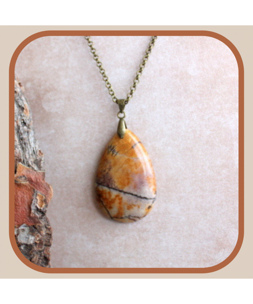 Pendentif Jaspe Picasso