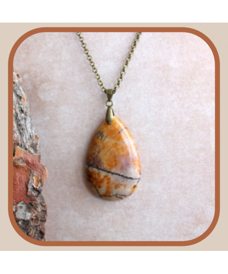 Pendentif Jaspe Picasso