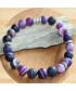 Bracelet en Agate marron mate